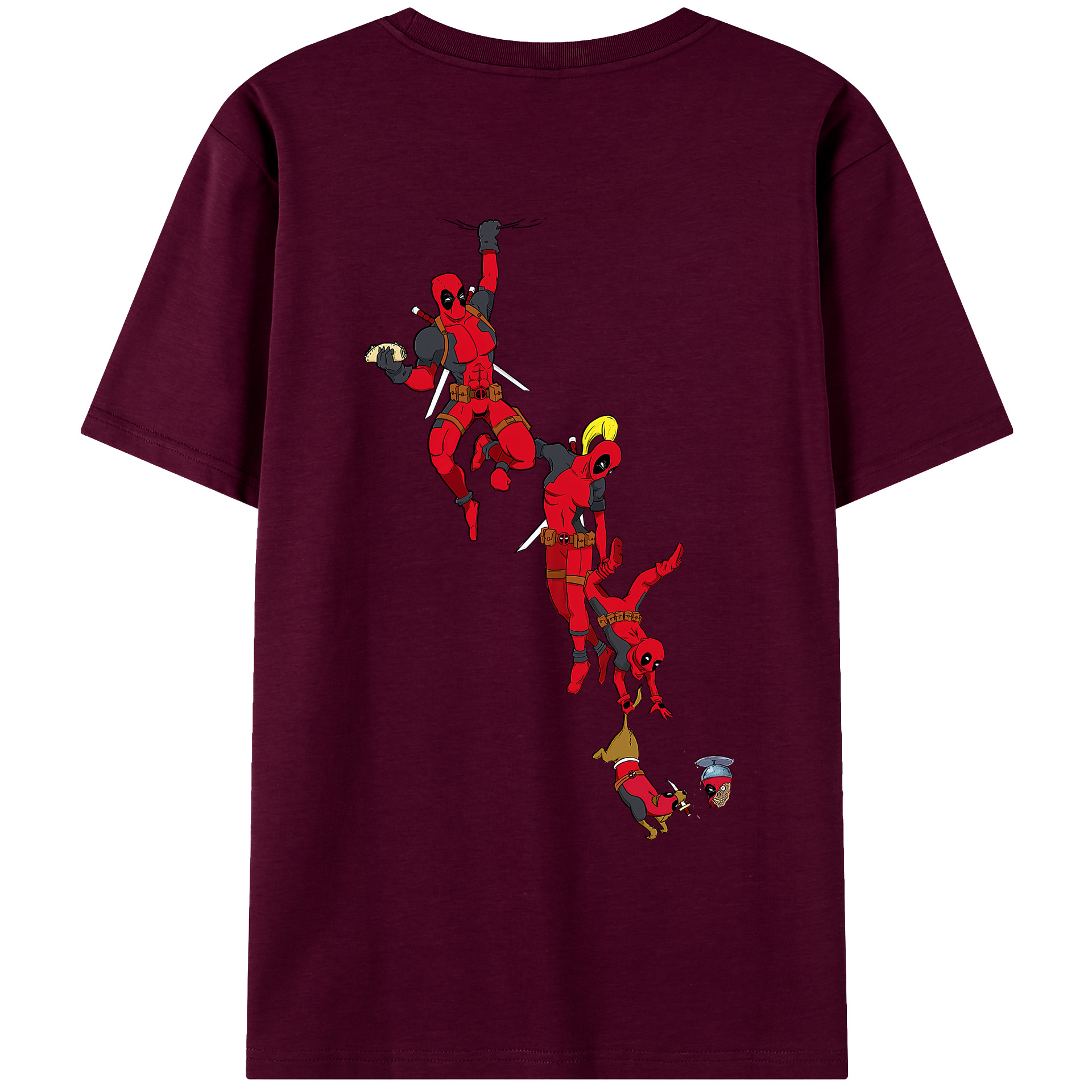 （画像用） Deadpool デッドプール レディース半袖Tシャツ(バックプリント)